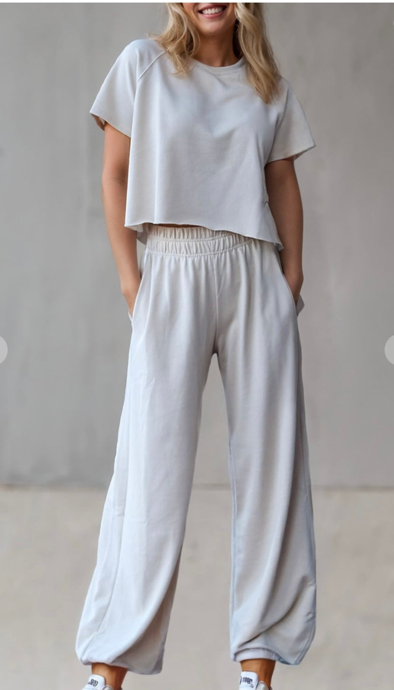 Wide Leg Pant Set