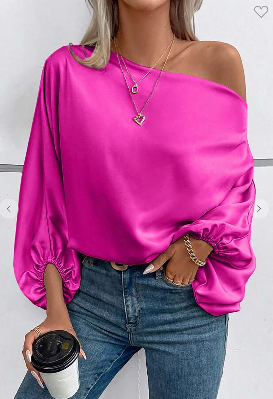 Hot pink blouse